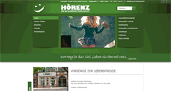 Desktop Screenshot of hoerenz-orthopaedie.de